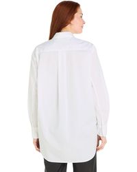 Calvin Klein - Jeans Geweven Tops Helder Wit - Lyst