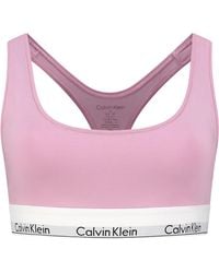 Calvin Klein - Reggiseno a Bralette Donna Unlined Elasticizzato - Lyst