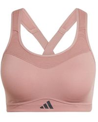 adidas - TLRD Impact Training High Support Sport-BH Warm Clay L C-D - Lyst