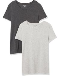 Amazon Essentials - T-Shirt Girocollo a iche Corte con Vestibilità Classica Donna - Lyst
