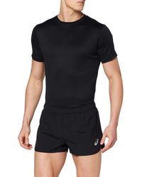 asics silver split short