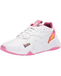 puma x barbie nova 9's block multi color sneakers