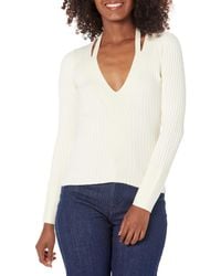 Guess - Pull Moulant col V Jeans - Lyst
