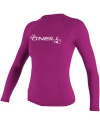 O'neill Sportswear - Basic Skins UV-Shirt Sun Shirt Rash Vest Long Sleeve - Lyst
