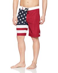 hurley black american flag board shorts