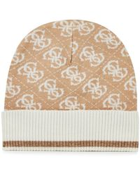 Guess - Berretto Donna Beanie aw9979wol01 m Beige - Lyst