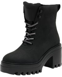 Calvin Klein - Donna Stivali Mezza Gamba Chunky Heeled Zip con Tacco - Lyst