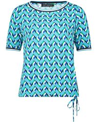 Betty Barclay - Casual-Shirt mit Tunnelzug Blau/Grün,44 - Lyst