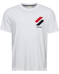 Superdry - Klassisches T-Shirt mit Applikation Optik XL - Lyst