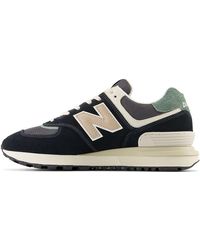 New Balance - 574 Unisex Casual Trainers In Black Green - 7 Uk - Lyst