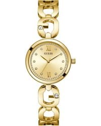 Guess - Gold Dial Analogue Watch Gw0759l2 Gold - Lyst