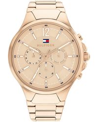 Tommy Hilfiger - Quartz 1782597 Ionic Plated Carnation Gold Steel Case And Link Bracelet Watch - Lyst