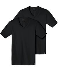 Schiesser - Shirt kurzarm V-Ausschnitt - 205429 - 2er - Lyst