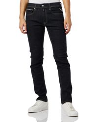 Replay - Grover Straight-fit Hyperflex Forever Dark Jeans With Stretch - Lyst