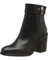 Mono Color Heeled Boot Tommy Hilfiger de color Azul - 46 % de descuento -  Lyst