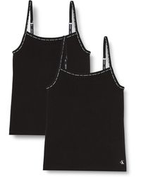 Calvin Klein Camisole 2pk Top Pigiama - Nero