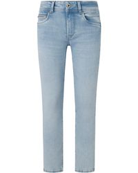 Pepe Jeans - Single Button Slim Low Waist Pl204585 Jeans - Lyst