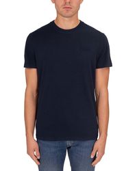Superdry - Essential T-Shirt aus Bio-Baumwolle mit Logo Finster Marineblau S - Lyst