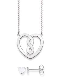 Thomas Sabo - Necklace & Ear Studs Valentine's Day 925 Sterling Silver Set0561-001-21 - Lyst