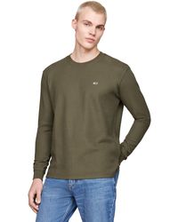 Tommy Hilfiger - Tommy Jeans Tjm Reg Wafel L/s Tee Dm0dm19216 S/s T-shirt Voor - Lyst