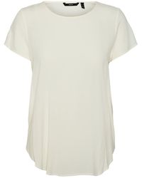 Vero Moda - VMBECCA Plain SS Top GA Noos T-Shirt - Lyst