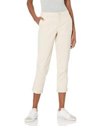 Amazon Essentials Cropped Girlfriend Chino Pant - Natural