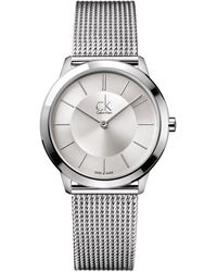 Calvin Klein - CK Minimal Mesh Armbanduhr K3 M22126 - Lyst