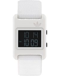 adidas - White Fabric Strap Watch - Lyst