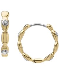 Fossil - Sutton Gold Stainless Steel Earring - Lyst