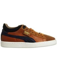 PUMA - Stepper Classic Mmq Lace-up Brown Suede Leather S Trainers 355550_02 - Lyst