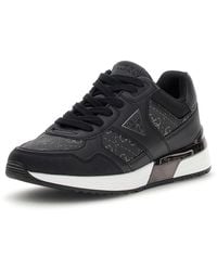 Guess - Flfmicele12-coal Black Sneakers - Lyst