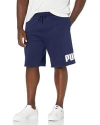 PUMA - Big Tall Big Logo 10 Fleece Shorts - Lyst