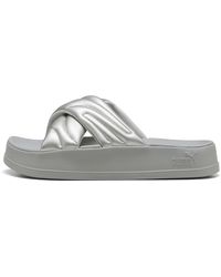 PUMA - Leadcat Platform Slide Sandal Aged Silver-gray Echo - Lyst