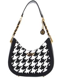 Guess - Abey Small Hobo black/white - Lyst