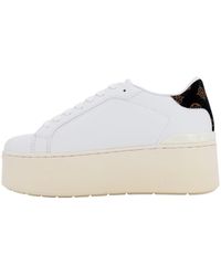 Guess - Scarpe Donna Sneaker Platform Willen In Pelle White Ds24gu31 Flpwllele12 40 - Lyst