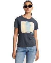 G-Star - Tops Abstract Water Color Print r t wmn - Lyst