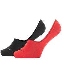 Calvin Klein Socks s CK WOMEN LINER 2P LOGO CUFF STRIPE SPENCER Socks - Rot