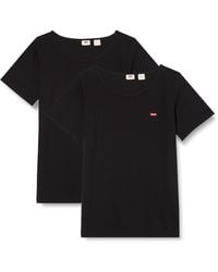 Levi's - Plus Size 2-pack Tee T-shirt Mineral Black - Lyst
