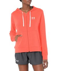 Under Armour - Women's Zipped Hoodie Rival Terry - Lyst