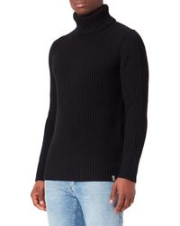 G-Star RAW - Essential Turtle Knitted Sweater Donna ,Nero - Lyst