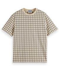 Scotch & Soda - Regular Fit Mini All Over Print T-shirt - Lyst