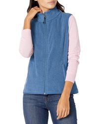 Amazon Essentials Classic-fit Sleeveless Polar Soft Fleece Vest - Blue