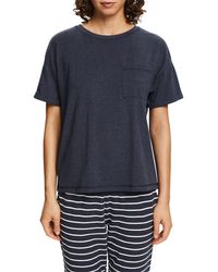 Esprit - Cosy Melange Sus S.shirt_ss Pajama Top - Lyst