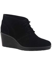 clarks womens wedge boots