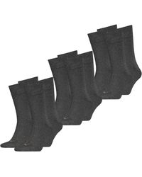 PUMA - Socken CLASSIC PIQUEE 6er Multipack 39-42 43-46 47-49 Schwarz Grau Blau 77% Baumwolle - Lyst