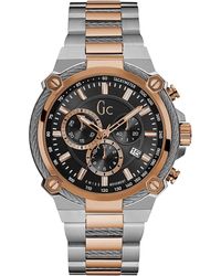 Guess - S Gc Cable Force Chronograph Watch Y24002g2 - Lyst