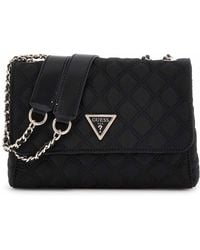 Guess - Giully Two Compartment Convertible Flap Black - Lyst