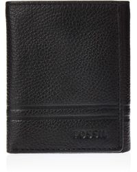 Fossil Black St. Louis Cardinals Neel Extra Capacity Trifold Wallet