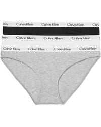 Calvin Klein - Carousel Logo Cotton Stretch Bikini Panties - Lyst