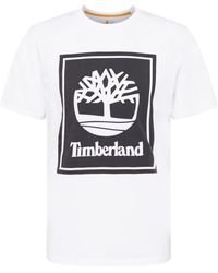 Timberland - Stack Logo Tee - Lyst